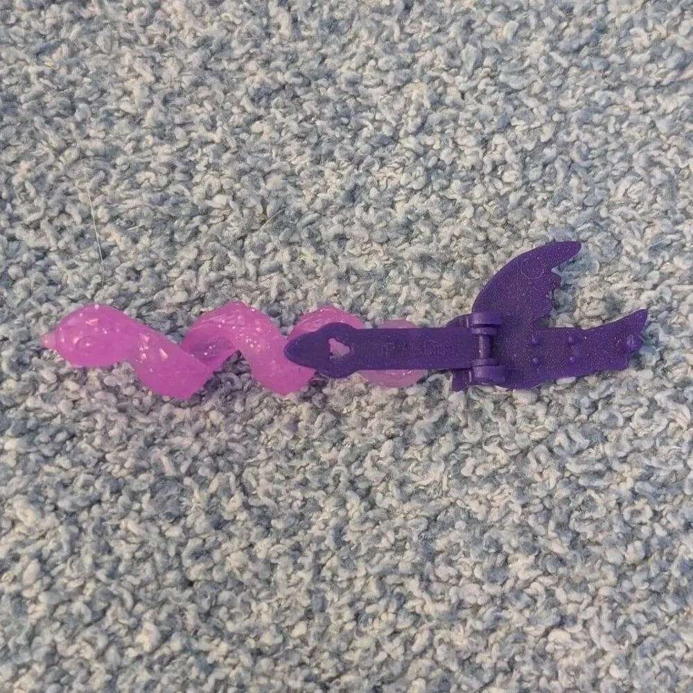 My Little Pony Twilight Sparkle Purple Bird & Pink Swirl Hair Clip Accessory